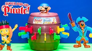 Playing the Pirate Pop Up Game with Scooby Doo [upl. by Auhsej]