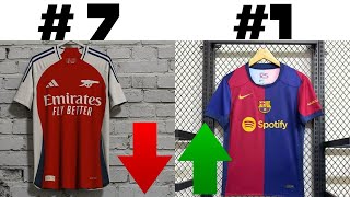 MY TOP JERSEY FOR THE SEASON 2425 football fcbarcelona jersey [upl. by Ellehcir531]