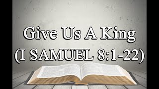 Give Us A King I SAMUEL 8122  Angeles City Southside Church Of Christ  November 5 2024  8PM [upl. by Aicnerolf935]