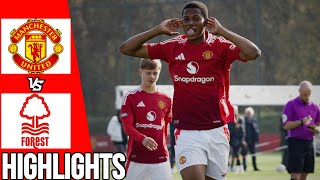 Manchester United vs Forest  Martin Obi Hattrick🔥 Highlights  U18 Premier League  261024 [upl. by Acim]