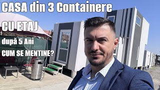 CASA din 3 Containere CU ETAJ după 5 Ani CUM SE MENTINE [upl. by Amalita147]