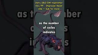 Displacer Beast DampD Story day99 day100 dnddndstories dndshorts dungeonsanddragons dndstory [upl. by Besse]