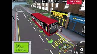 Roblox Croydon The London Transport Game Gameplay Driving A Bus [upl. by Ebeohp]