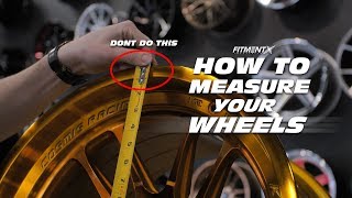 How To Measure Your Wheels Diameter Width Offset and Backspacing [upl. by Eetsirhc]