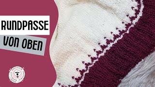 Teil  Rundpassenpullover Bündchen und isländisch abketten  mit Bianka [upl. by Atilam]