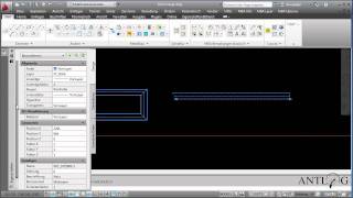 Profile einfügen und bearbeiten mit ANTLOGMBA auf AutoCAD 2012 [upl. by Phebe]