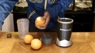 Nutribullet Recipes  Fresh 100 Organic Orange Juice [upl. by Adnicul]