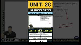 CSIR Practice Question  Unit 2 Cellular Organization  Topic C Organization of genes [upl. by Spiers]