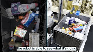 Covariant robot bags groceries with high precision using AI vision [upl. by Eseerehc869]