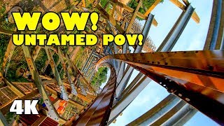 Untamed Roller Coaster INCREDIBLE 4K POV Walibi Holland 2019 [upl. by Sephira846]