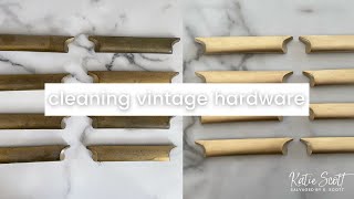 How to Clean Tarnished Hardware  Furniture Flip Tips shorts [upl. by Barolet952]