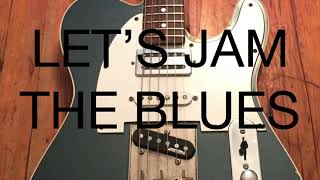 SLOW MINOR BLUES IN Am GUITAR BACKING TRACK WITH GUITAR LICKS TABS SUGGESTIONS [upl. by Martie]