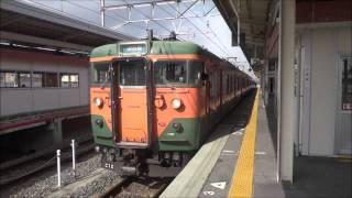 【2014年3月】113系C10編成 現役最後のオール湘南色 湖西線・堅田駅 [upl. by Clint]