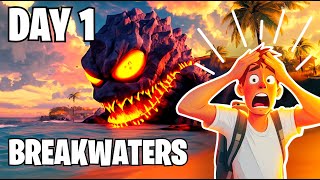 Giant Titans Attacked on Day 1 My CRAZY start in Breakwaters [upl. by Zilef]