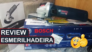 REVIEW  Esmerilhadeira BOSCH GWS 9125s com Controle de Velocidade [upl. by Sidoeht]