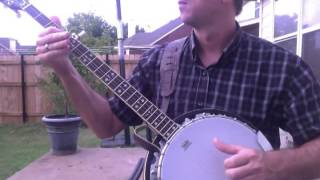 Cripple Creek  Clawhammer banjo one month later  Key of G [upl. by Olsewski709]