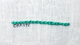 How to do a Chain Stitch [upl. by Odraude828]