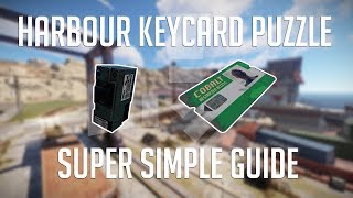 Harbour Keycard Puzzle Both Variants in 105 Seconds  Rust Monument Puzzles [upl. by Pacificia]