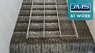 JMS at Work  Low Profile Cascade Aerator Installation at Camden Wastewater Treatment Plate [upl. by Annaoy]