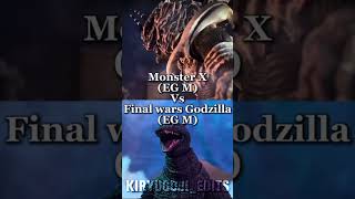 Monster X EG M vs Final wars Godzilla EG M 1v1 kaiju godzilla fwg monsterx millennium [upl. by Eimarej]