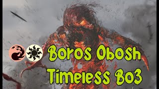 Boros Obosh Timeless Bo3  Gameplay en Español Mtg Arena [upl. by Gatias]