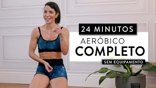 Treino CARDIO completo 24 minutos para QUEIMAR GORDURA  Carol Borba [upl. by Amhser]