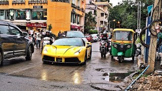 Supercars in India  2018 August  Bangalore  GT2 RS Novitec 458 9912 GT3 [upl. by Elvera723]