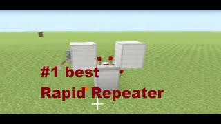 Minecraft Tutorial Compact Smallest Rapid REPEATER perfect for SURVIVAL Mode [upl. by Marylynne]