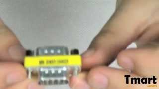 112 Serial RS232 9 Pin DB9 Male to Male Gender Changer AdapterC0037 [upl. by Yslek]