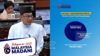 Budget 2023 Budget 2023 revised up to RM38614bil GDP growth at 45 [upl. by Enovaj455]