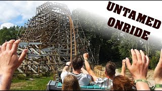 UNTAMED Nieuwe achtbaan 2019 Onride  Walibi Holland [upl. by Aerdnahs]