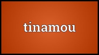 Tinamou Meaning [upl. by Dajma]