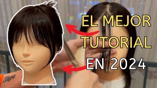 El flequillo abiertocortina tutorial paso a paso PARA TODOS LOS PELUQUEROS [upl. by Ariana]