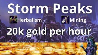 Make Easy Gold With Farming And Mining In Storm Peaks  Wotlk Warmane Detailed Tutorial [upl. by Ellersick]