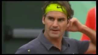 Roger Federer yells shut up to French Open fans YouTube [upl. by Anilegnave]