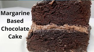 How to bake a chocolate cake chocolate cake recipe with margarine [upl. by Larisa]