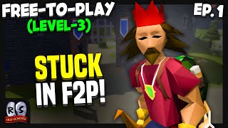 The F2P Locked Level3… Ep 1  FreetoPlay Skiller Series OSRS [upl. by Tuppeny]