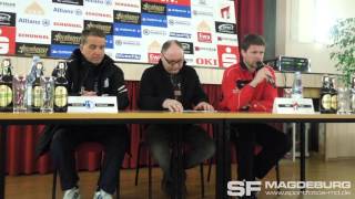 Pressekonferenz  ZFC Meuselwitz gegen 1 FC Magdeburg 20 20  wwwsportfotosmdde [upl. by Staffard]