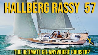 Hallberg Rassy 57 BOAT TOUR amp Review This Boat Can Take You ANYWHERE [upl. by Nanis743]