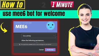 How to use mee6 bot for welcome 2024  Discord mee6 bot [upl. by Truitt]