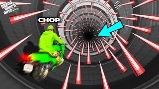 CHOP DOING DO OR DIE SPIKE TUNNEL CHALLENGE GTA 5 [upl. by Ebehp]