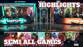 G2 vs RGE  All Games Highlights  Semi Finals Playoffs S12 LEC Summer 2022  G2 Esports vs Rogue [upl. by Yaner]