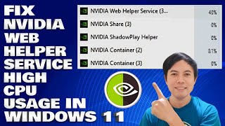 How To Fix NVIDIA Web Helper Service High CPU Usage IN Windows 11 [upl. by Keverian454]