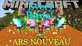 Every Ritual for Ars Nouveau Minecraft mod 1201 [upl. by Novehs]