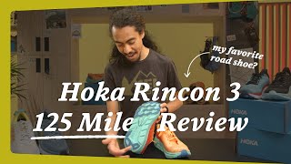 Hoka Rincon 3 Running Shoe — 125Mile Review  REI [upl. by Cyler]