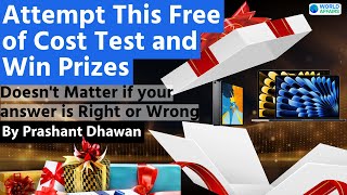 Attempt this FREE of cost Test and Win prizes  By Prashant Dhawan [upl. by Eissahc]