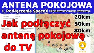 Jak podłączyć antenę pokojową SpeceX Davbol TV DVBT2 [upl. by Witherspoon760]