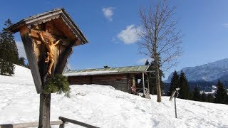 Winterwanderung Partenkirchen über die Eckenhütte zur Tannenhütte [upl. by Monro]