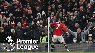 Cristiano Ronaldo smashes Manchester United in front of Brighton  Premier League  NBC Sports [upl. by Eneliak]