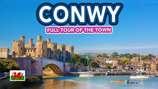 CONWY WALES  Full tour from Conwy Castle to Harbour and Town [upl. by Azrim991]